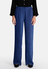 Jascha Stockholm RELAXED WIDE - Auduma bikses - dark blue