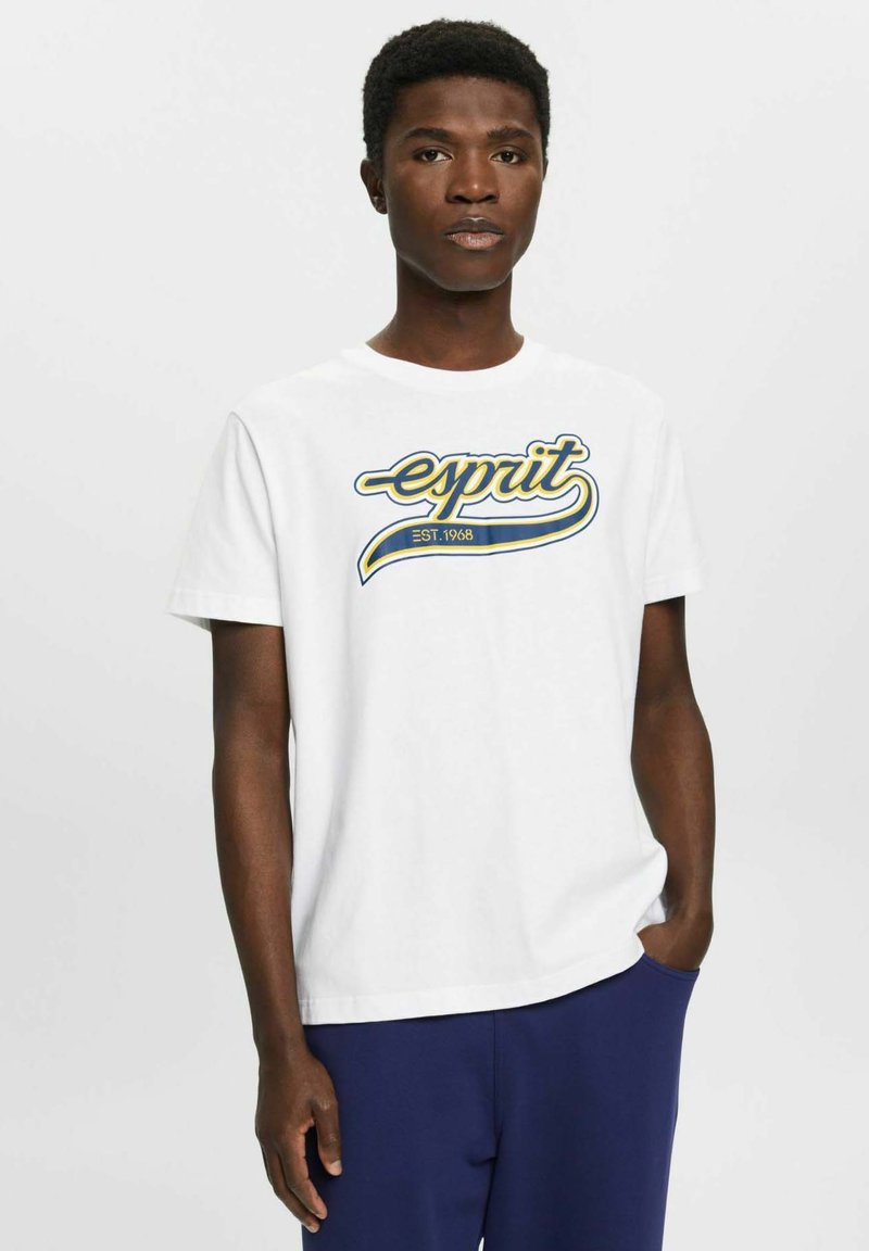 Esprit MIT RETROLOGO TShirt print white/weiß Zalando.at