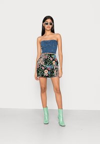 Neon & Nylon NEOLIA CORSAGE  - Top - medium blue denim