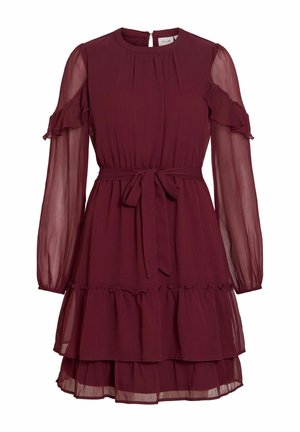 VILA, SHORT DRESS VIELLY LONG SLEEVED - Robe de jour - port royale