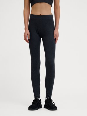 Hummel, PULSE LOGO - Leggings - black beauty melange