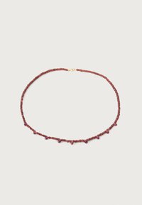 GARNET DROP NECKLACE - Colier - red