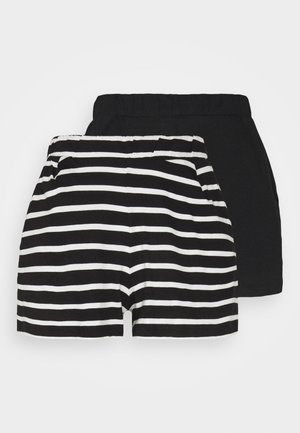 ONLMAY LIFE STRIPE 2 PACK - Kraťasy - black/black