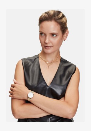 LIEBESKIND Berlin Orecchini Cerchio Oro IP: Gioielli In Acciaio Inox Di Tendenza, Regalo Perfetto Per Lei