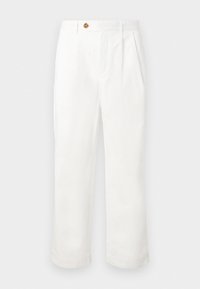 LOOSE ADAM PLEAT - Pantalones - cloud dancer