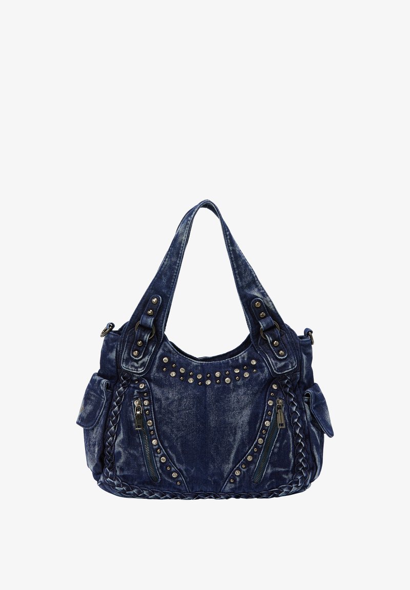 myMo ROCKS SHOULDER - Borsa a mano - denim