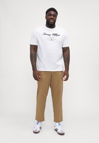 Tommy Hilfiger SCRIPT LOGO TEE - T-shirts print - white