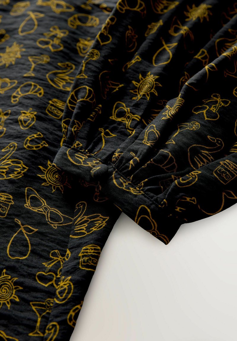Next Robe de jour - black croissant print/noir chiné - ZALANDO.FR