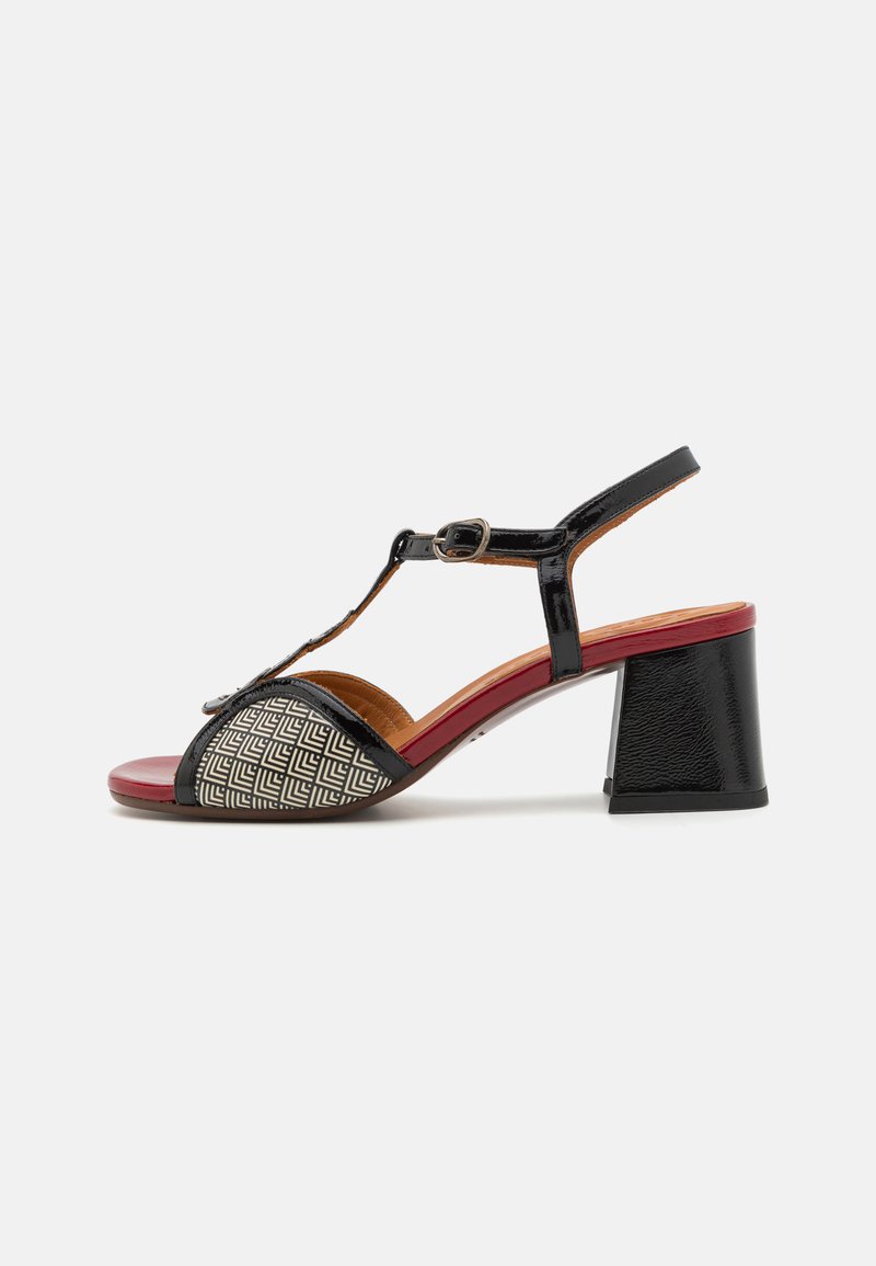 Chie Mihara LATUSH - Sandals - sucre black/espiga black/sucre rojo