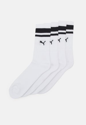 Puma CREW HERITAGE STRIPE UNISEX 4 PACK - Chaussettes - white