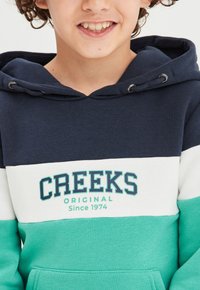 Creeks Felpa con cappuccio - navy blue