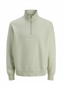 JORVESTERBRO QUARTER ZIP - Sportinis megztinis - celadon tint