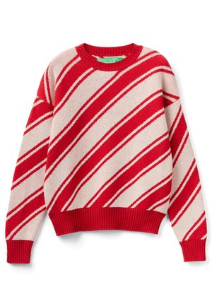 Stickad tröja - white