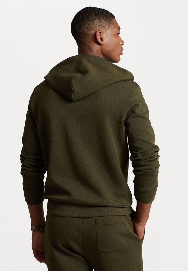 DOUBLE KNIT FULL ZIP HOODIE - Zip-up sweatshirt - company olive2