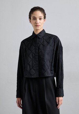 BEATRICE - Button-down blouse - black