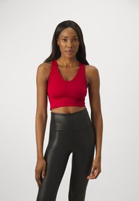 Athleta AURORA SEAMLESS CROP TANK - Top - clover berry