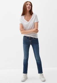 QS Slim fit jeans - dunkelblau