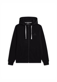 Freddy CAPPUCCIO CON TASCHE MARSUPIO - Felpa con zip - nero