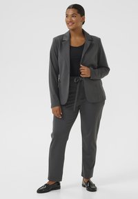 Kaffe Curve JENNA - Pantalones - black oyster