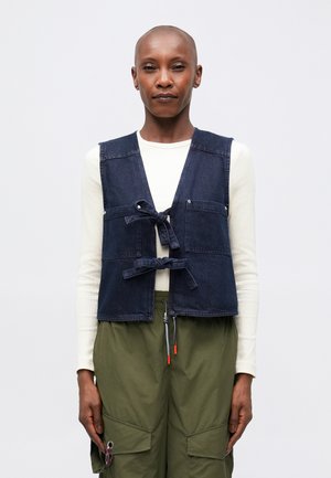 TWO POCKET - Vesta - dark blue denim