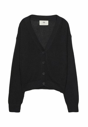 Stradivarius Strickjacke - black