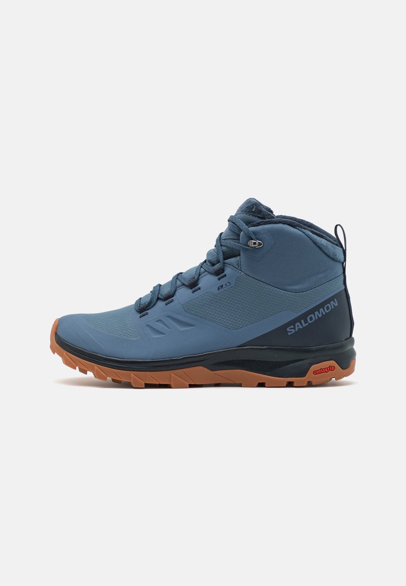 Salomon OUTSNAP CSWP Winter boots bering sea/carbon/dark blue Zalando.co.uk