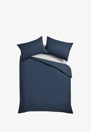 Next, EASY CARE POLY DUVET COVER AND PILLOWCASE SET UNISEX - Voodiriided - navy blue