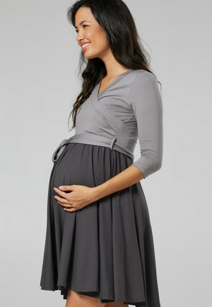 Happy Mama Vestido informal - steel & graphite