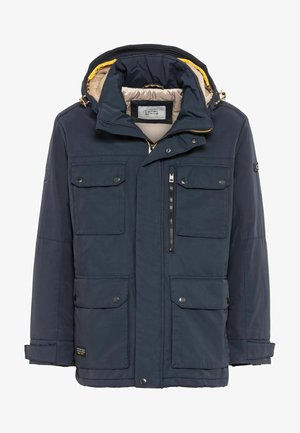 MIT ABNEHMBARER KAPUZE - Winter jacket - navy