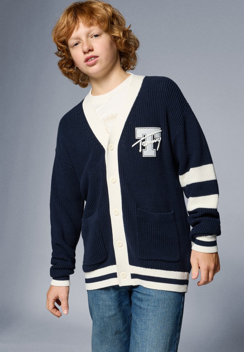 Tommy Hilfiger VARSITY GRAPHIC UNISEX - Kardigan - dark night navy