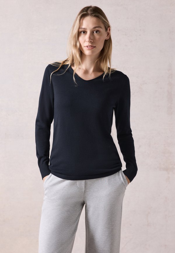 Strickpullover - blau