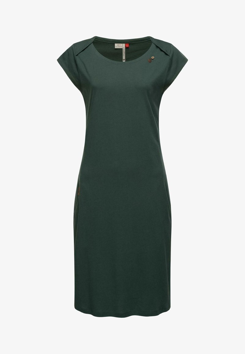 Ragwear SOLID - Jerseykleid - dark green