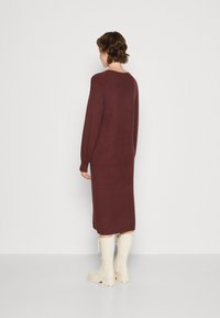 Object OBJMALENA L/S NOOS - Strikket kjole - bitter chocolate/melange