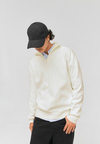 BZB COL MONTANT ZIPPÉ - Pullover - blanc