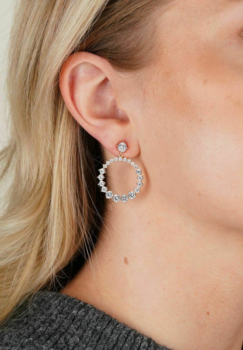 SNÖ of Sweden TRINNIE ROUND - Örhänge - g clear