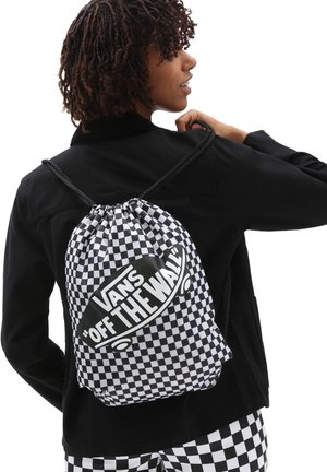 Vans UA BENCHED - Mochila - black/white checkerboard