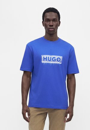 HUGO, NUIDEN - Тениска с щампа - open blue