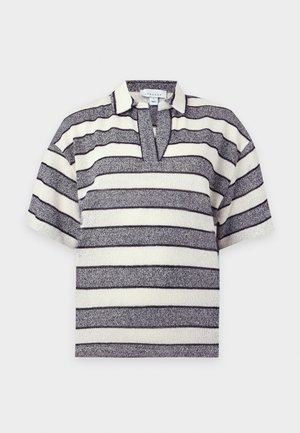 Topshop, STRIPED OVERSIZE - Πόλο - grey