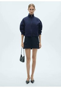 Mango Majica s kapuljačom i patentnim zatvaračem - royal blue