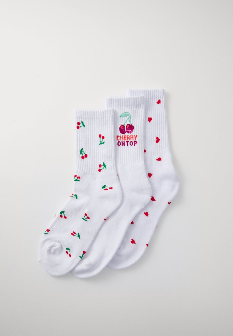 Vero Moda VMMEL DETAIL 3 PACK - Calze - snow white