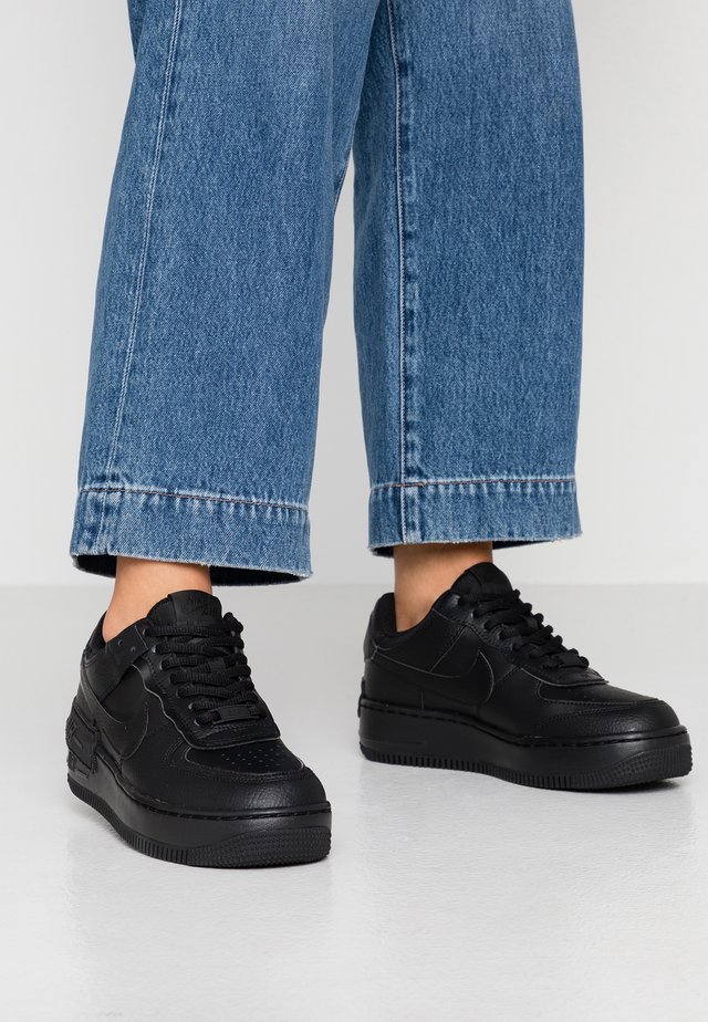 AIR FORCE 1 SHADOW - Sneakers laag - black