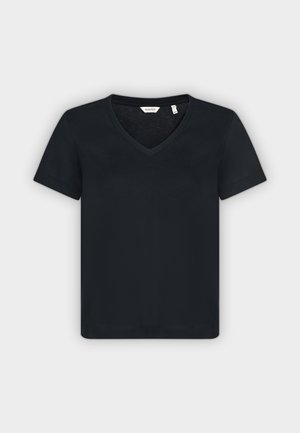 GANT, SHIELD V NECK - T-Shirt basic - black
