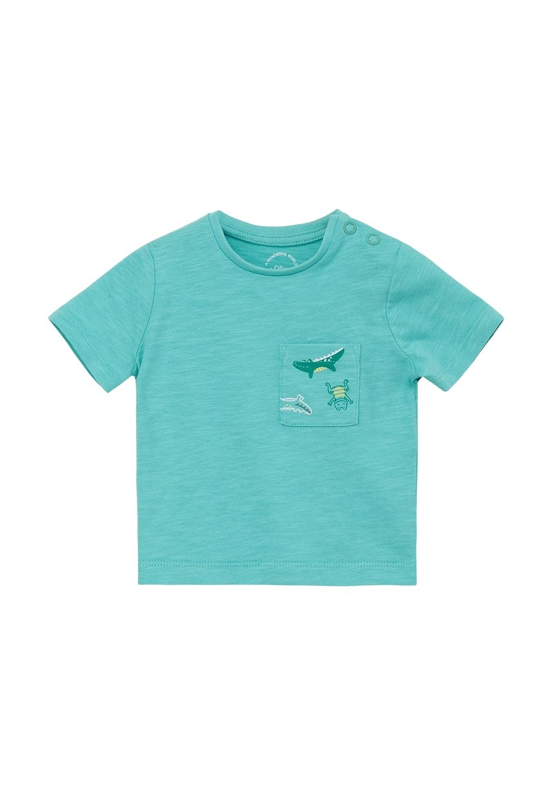 s.Oliver MIT PRINT-DETAIL - T-shirt print - türkis