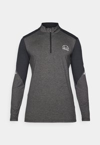 RISTA 1/2 ZIP TOP - Top s dlouhým rukávem - grey/black