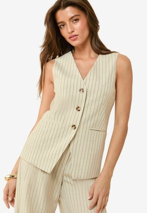 REGULAR FIT - TAILORED - Väst - cream