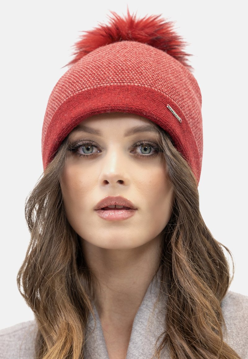 Vivisence Gorro - red houndstooth