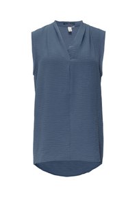 QS ÄRMELLOSE  MIT AUSSCHNITT - Blouse - blau