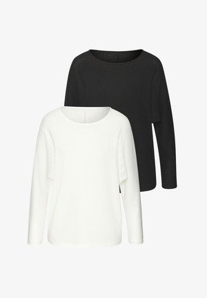 Vivance, LANGARM - Blouse - creme, schwarz