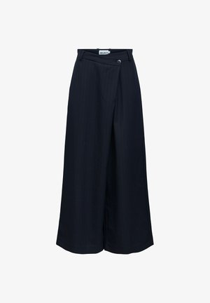 Object, TROUSERS WRAP - Pantalon classique - mottled blue