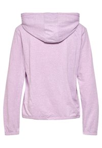 Ljuslila, hooded sweatshirt med långa ärmar, tillverkad av mjukt tyg; har en avslappnad passform och en enkel design utan synliga knäppningar.
